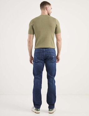 Jeans straight Guess lavado stone wash para hombre