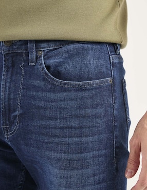 Jeans straight Guess lavado stone wash para hombre