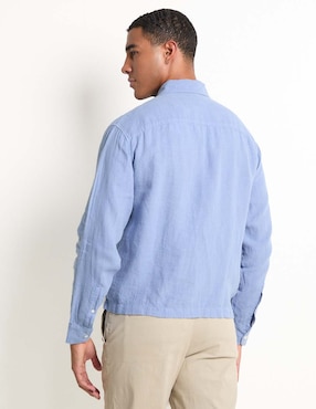 Camisa casual Abercrombie & Fitch de algodón manga larga para hombre