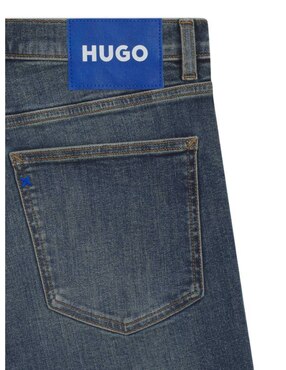 Jeans straight Hugo Blue 50541552 413 Zane 102 lavado medio para hombre
