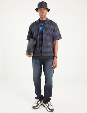 Jeans straight Hugo Blue lavado medio para hombre