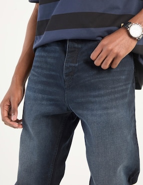 Jeans straight Hugo Blue lavado medio para hombre