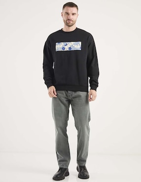 Jeans straight Hugo Blue lavado medio para hombre