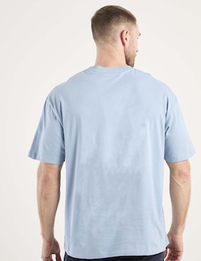 Playera Hugo Blue cuello redondo para hombre