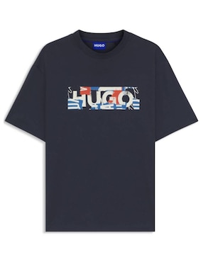 Playera Hugo Blue w25 cuello redondo para hombre