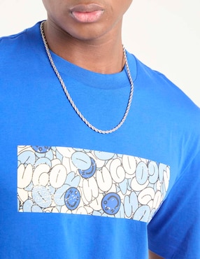 Playera Hugo Blue cuello redondo para hombre