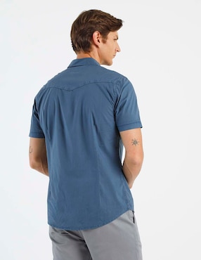 Camisa casual Guess de algodón manga corta para hombre