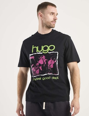 Playera Hugo Blue cuello redondo para hombre