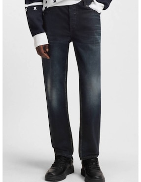 Jeans straight Hugo Blue 50541586 405 Brody 10 lavado medio para hombre