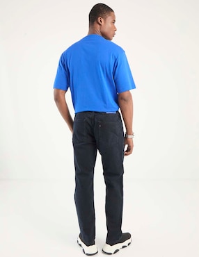 Pantalón straight Hugo Blue lavado medio para hombre