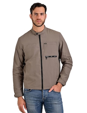 Chamarra casual Lee impermeable con bolsillos para hombre