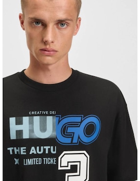 Playera Hugo blue w25 cuello redondo para hombre