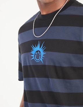Playera Hugo Blue cuello redondo para hombre