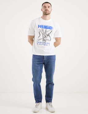 Playera Hugo Blue cuello redondo para hombre