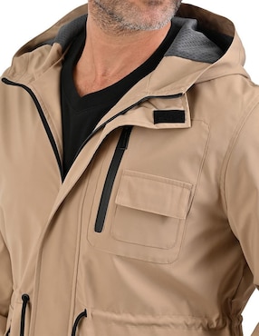 Chamarra parka Perry Ellis Portfolio impermeable con bolsillos para hombre