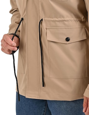 Chamarra parka Perry Ellis Portfolio impermeable con bolsillos para hombre