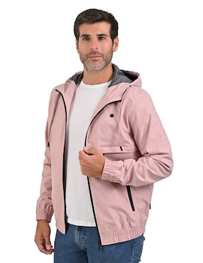 Chamarra parka Perry Ellis Portfolio con bolsillos para hombre