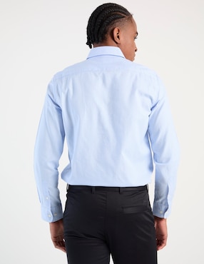 Camisa business casual El Pulpo de algodón manga larga para hombre