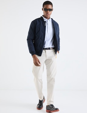 Camisa business casual El Pulpo de algodón manga larga para hombre