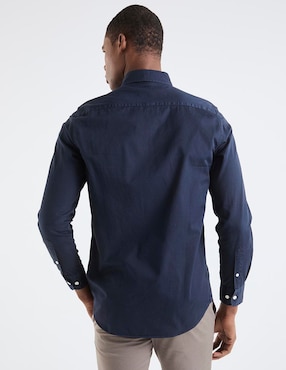 Camisa business casual El Pulpo manga larga para hombre