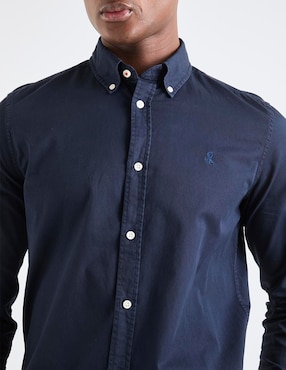 Camisa business casual El Pulpo manga larga para hombre