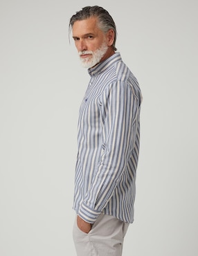 Camisa Business casual Altonadock de algodón manga larga para hombre