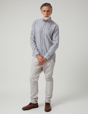 Camisa Business casual Altonadock de algodón manga larga para hombre