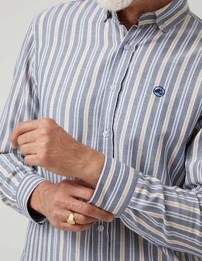 Camisa Business casual Altonadock de algodón manga larga para hombre