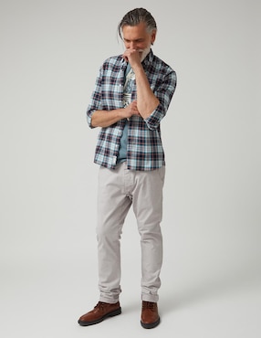 Camisa casual Altonadock de algodón manga larga para hombre