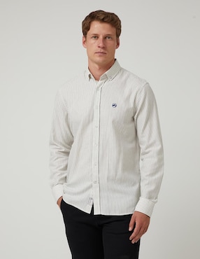 Camisa casual Altonadock manga larga para hombre