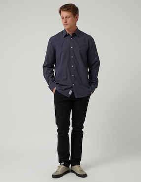 Camisa casual Altonadock de algodón manga larga para hombre
