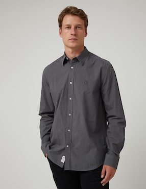 Camisa casual Altonadock de algodón manga larga para hombre
