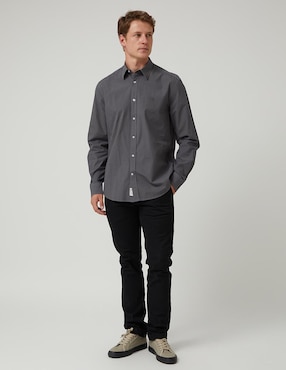 Camisa casual Altonadock de algodón manga larga para hombre