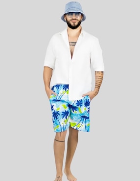 Traje de baño Malabis con bolsillos para hombre