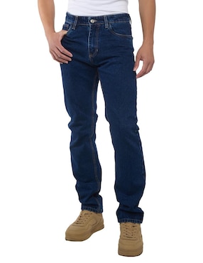 Jeans straight Mchk 8093 lavado obscuro para hombre