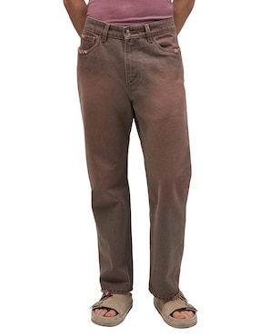 Jeans slim Mchk 8091 Cropped Recife Gris lavado medio para hombre