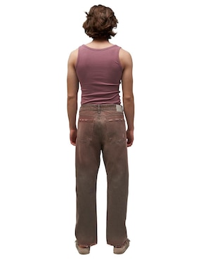 Jeans slim Mchk 8091 Cropped Recife Gris lavado medio para hombre