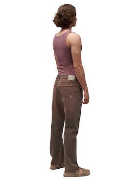 Jeans slim Mchk 8091 Cropped Recife Gris lavado medio para hombre