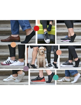 Set de tín invisible Specialized Socks de algodón para hombre 6 pares