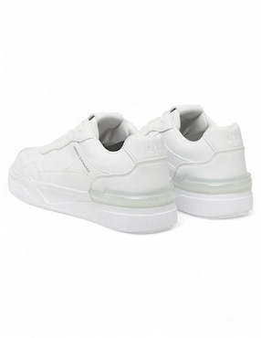 Tenis de piel Armani Exchange Optical White para hombre