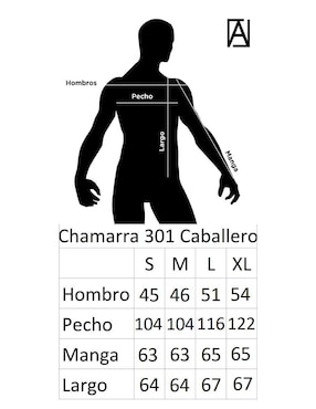 Chamarra Angelozano de piel con bolsillos para hombre