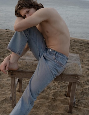 Jeans slim Mchk 8089 lavado claro para hombre