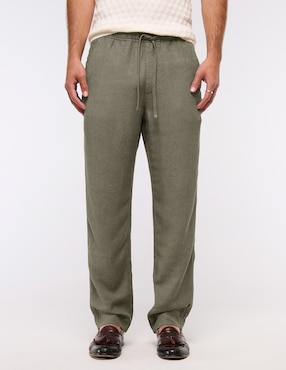 Pantalón regular Abercrombie & Fitch de algodón para hombre
