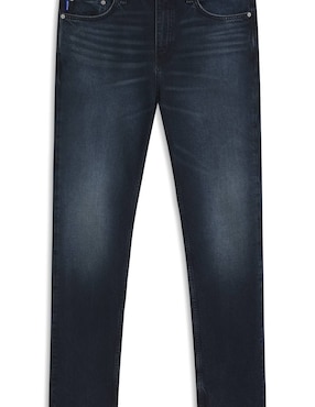 Jeans straight Hugo Blue Ash 1027 lavado medio para hombre