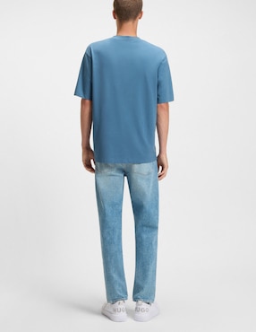 Playera Hugo blue W25 cuello redondo para hombre