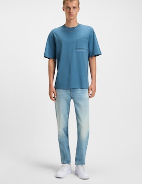 Playera Hugo blue W25 cuello redondo para hombre