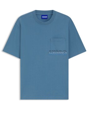 Playera Hugo blue W25 cuello redondo para hombre