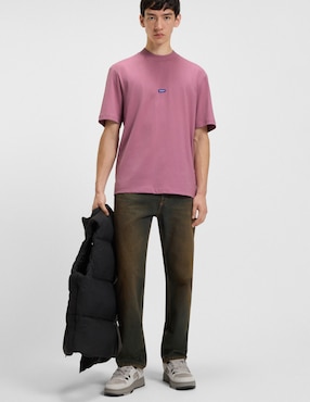 Playera Hugo blue W25 cuello redondo para hombre