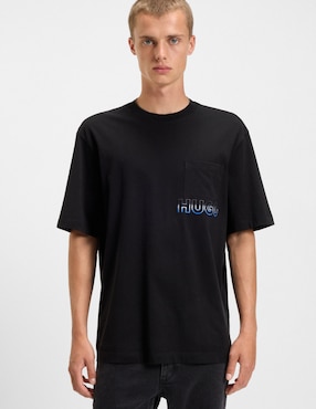 Playera Hugo blue W25 cuello redondo para hombre
