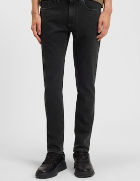 Jeans straight Hugo Blue Zane 102 lavado medio para hombre